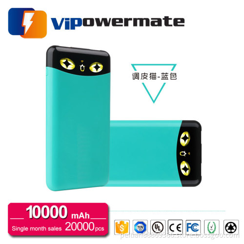 OEM factory high capacity slim portable mobile power bank charger 10000mah